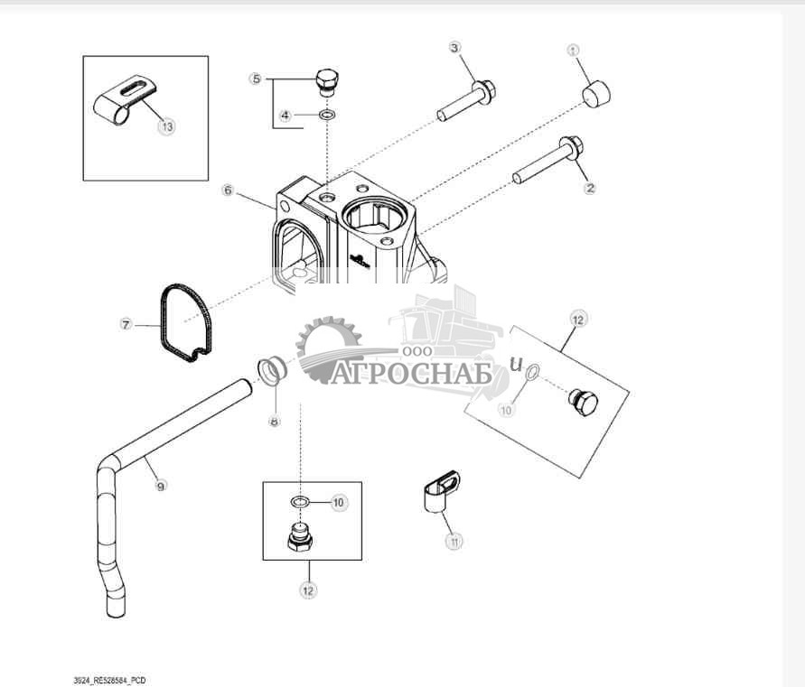 3924 Корпус термостата 